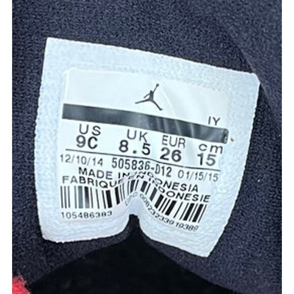 ***SOLD*** Nike Air Jordan 11 Retro Low "Bred" GS Sneakers Size 9C Toddler - Picture 6 of 6